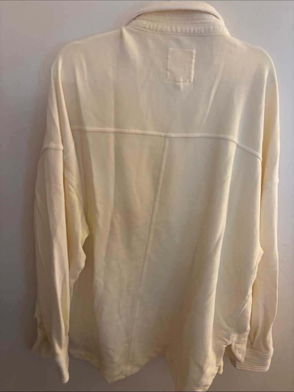 aerie butter Yellow Popover Polo Sweatshirt - Picture 3 of 5
